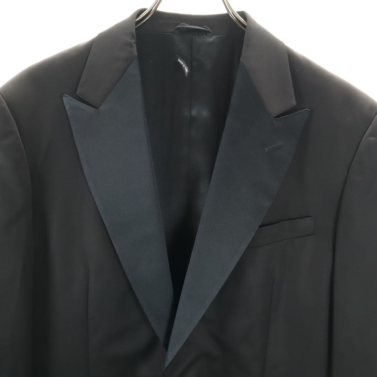 GIORGIO ARMANI ジョルジオアルマーニ イタリア製 スーツ 上下 セットアップ 52 ブラック メンズ