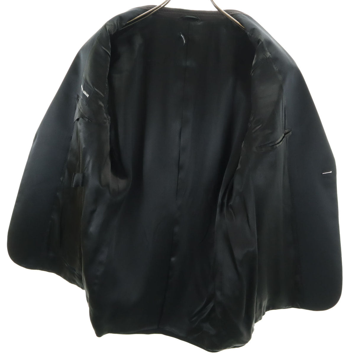 GIORGIO ARMANI ジョルジオアルマーニ イタリア製 スーツ 上下 セットアップ 52 ブラック メンズ