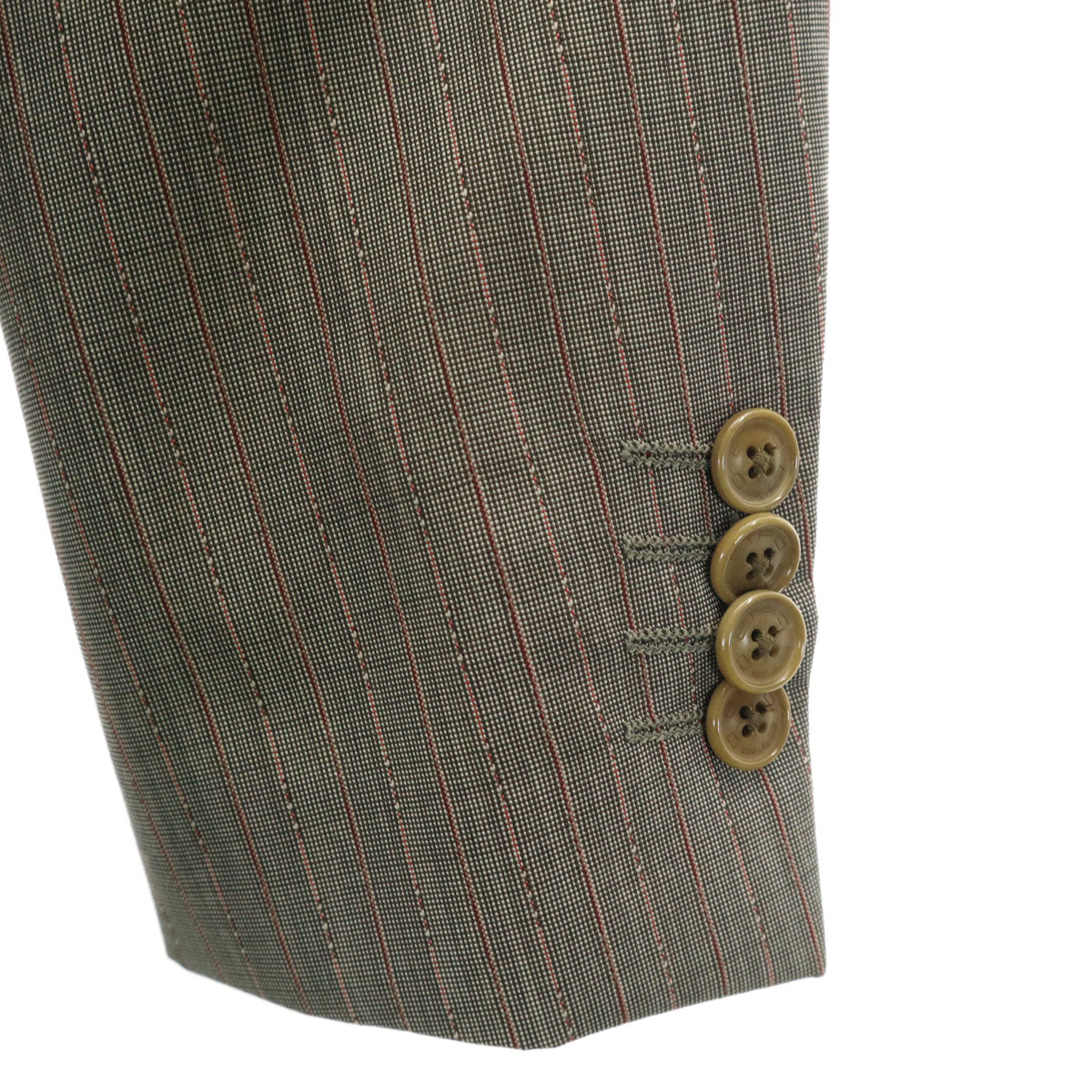 ETRO エトロ イタリア製 シルクブレンド ストライプ柄 スーツ 上下 セットアップ 44 グレー メンズ