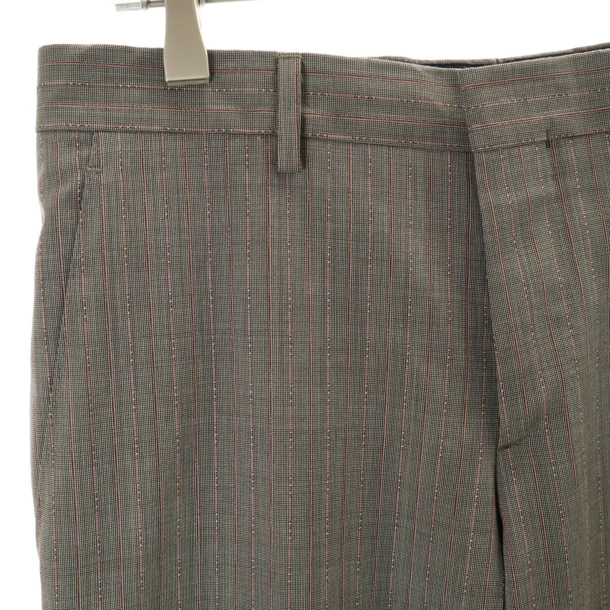 ETRO エトロ イタリア製 シルクブレンド ストライプ柄 スーツ 上下 セットアップ 44 グレー メンズ