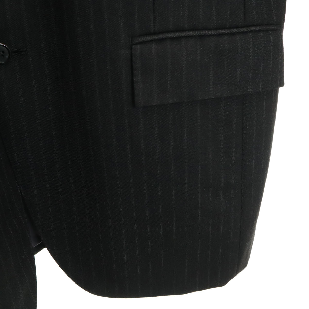 Polo by Ralph Lauren ポロバイラルフローレン 日本製 ストライプ柄 スーツ 上下 セットアップ B8 チャコール メンズ