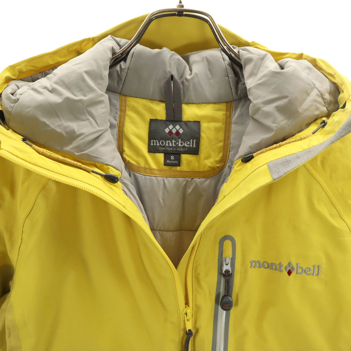 mont-bell モンベル スキー ウェア 上下 セットアップ S イエロー アソート レディース