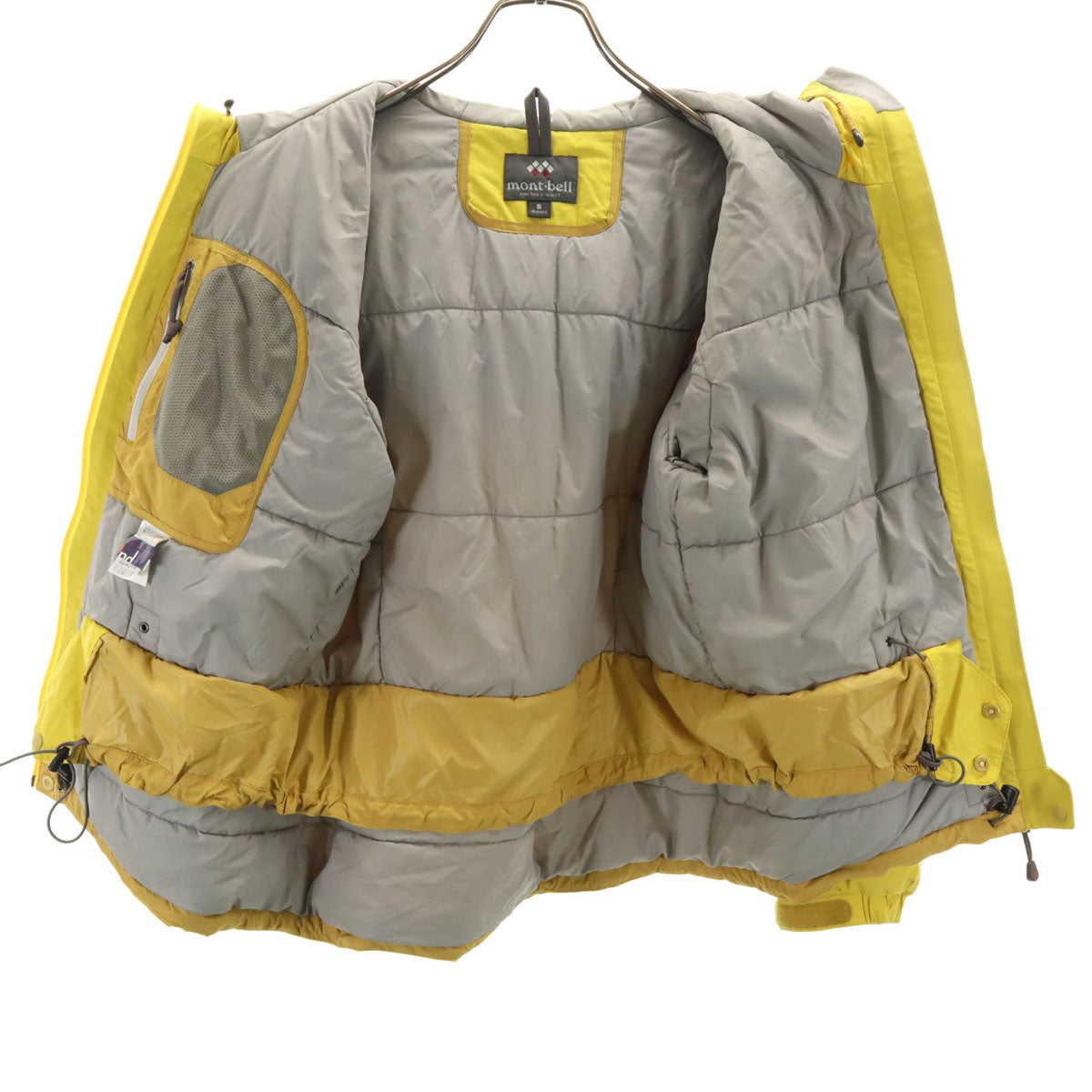 mont-bell モンベル スキー ウェア 上下 セットアップ S イエロー アソート レディース