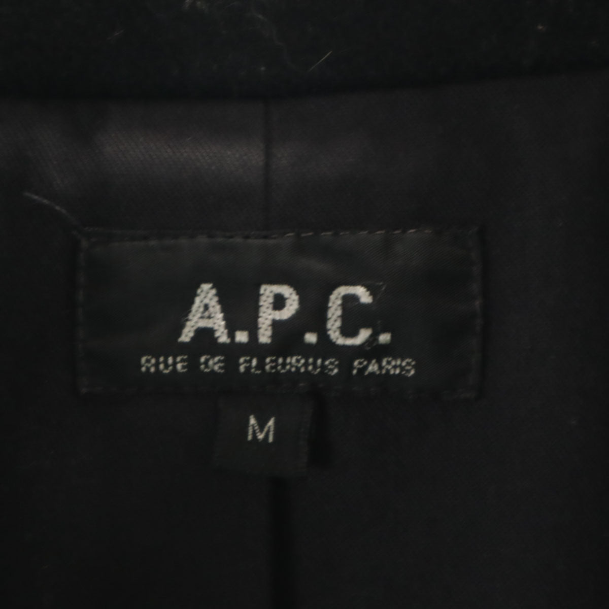 A.P.C. アーペーセー フランス製 ウールジャケット M ブラック メンズ