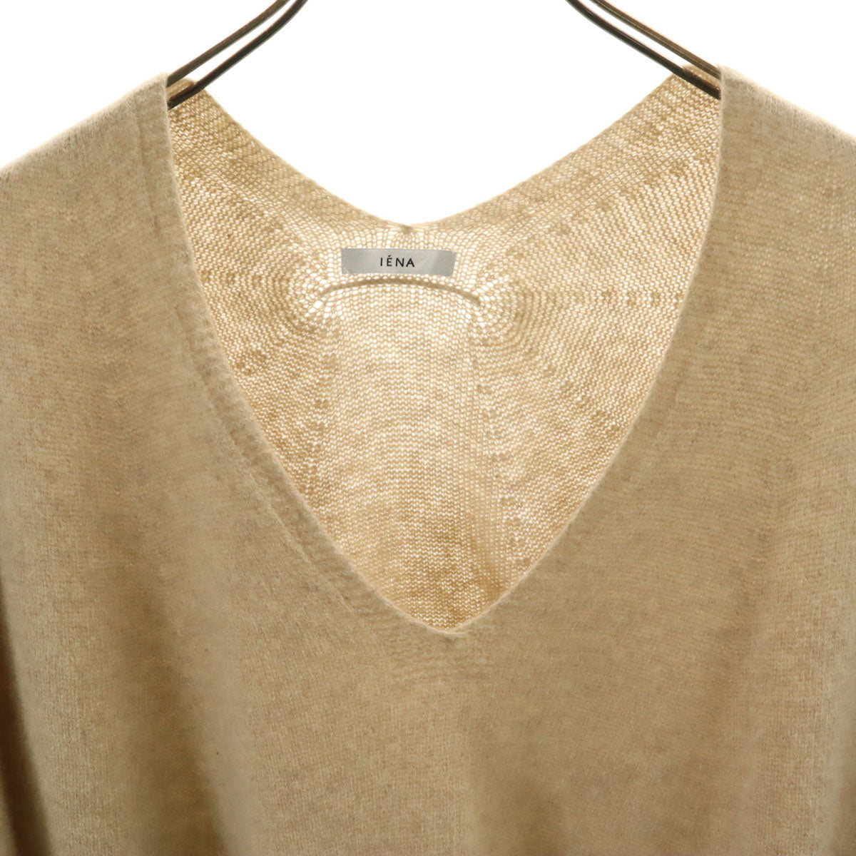 IENA イエナ 長袖 コクーン Vネック ニット ベージュ セーター メンズ