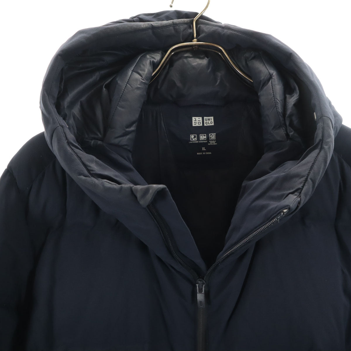 UNIQLO ユニクロ シームレス ダウンパーカー XL ネイビー メンズ