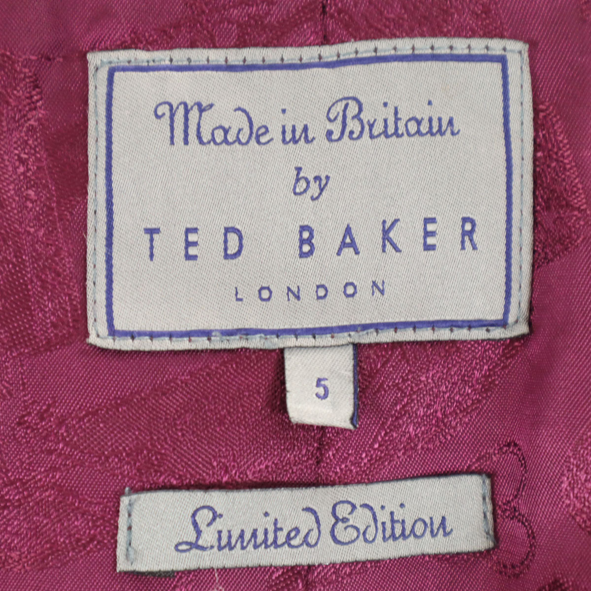TED BAKER テッドベーカー 英国製 ウールブレンド ピーコート 5 ネイビー メンズ