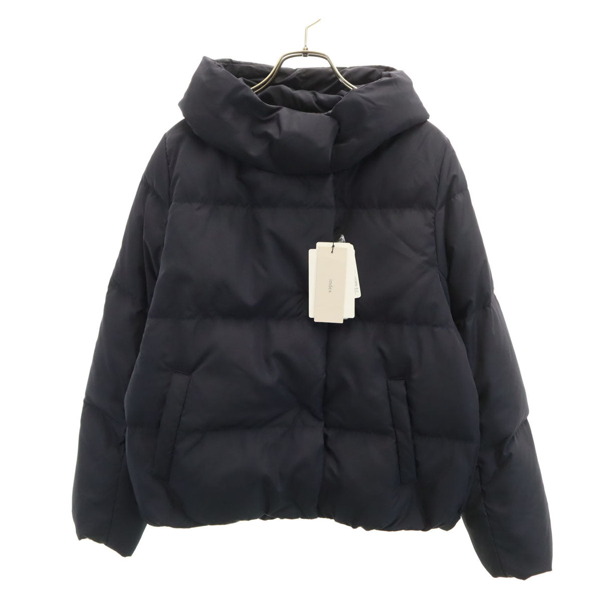 未使用 index インデックス ダウンジャケット 40 ブラック レディース