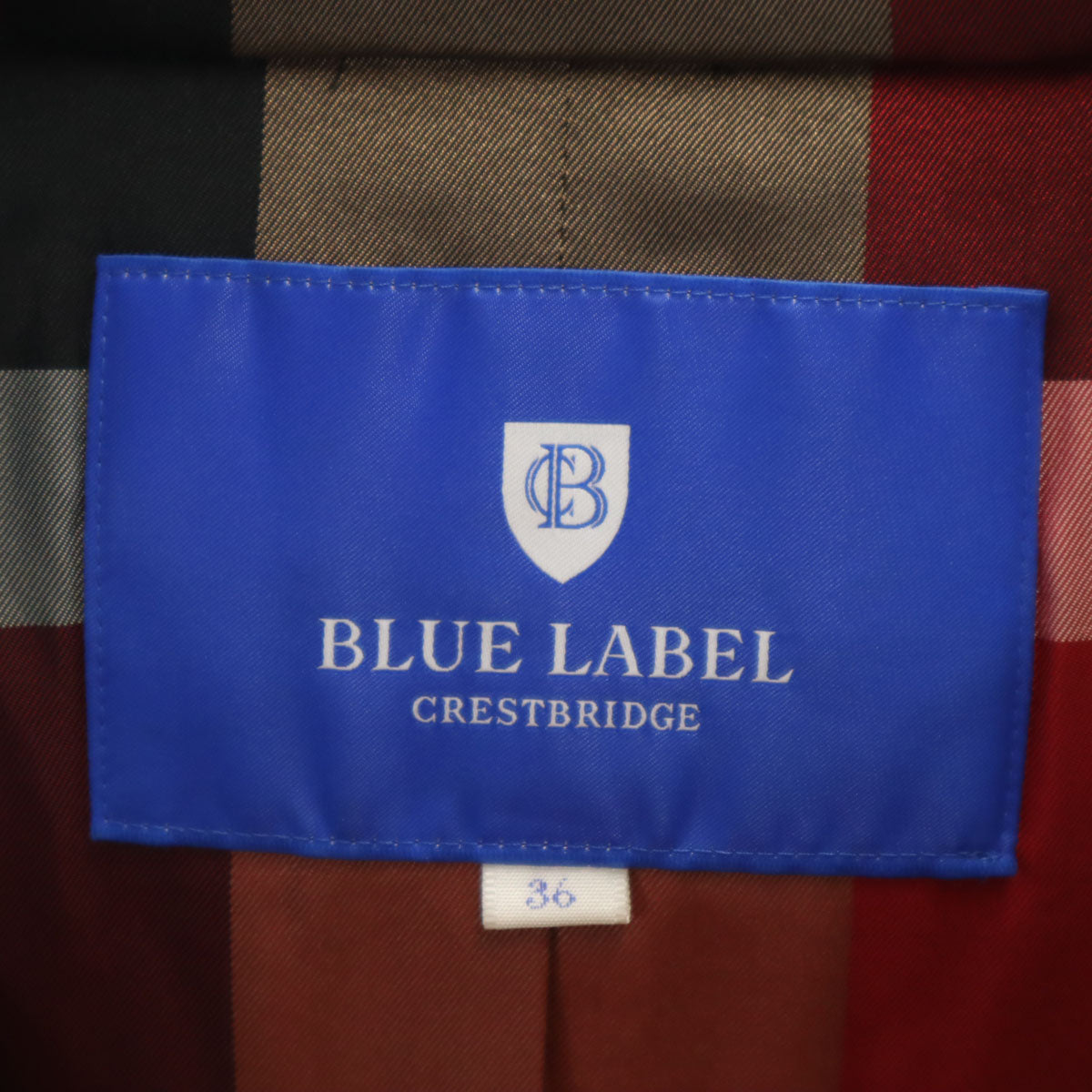 BLUE LABEL CRESTBRIDGE ブルーレーベルクレストブリッジ ダウンジャケット 36 ブラック 三陽商会 レディース