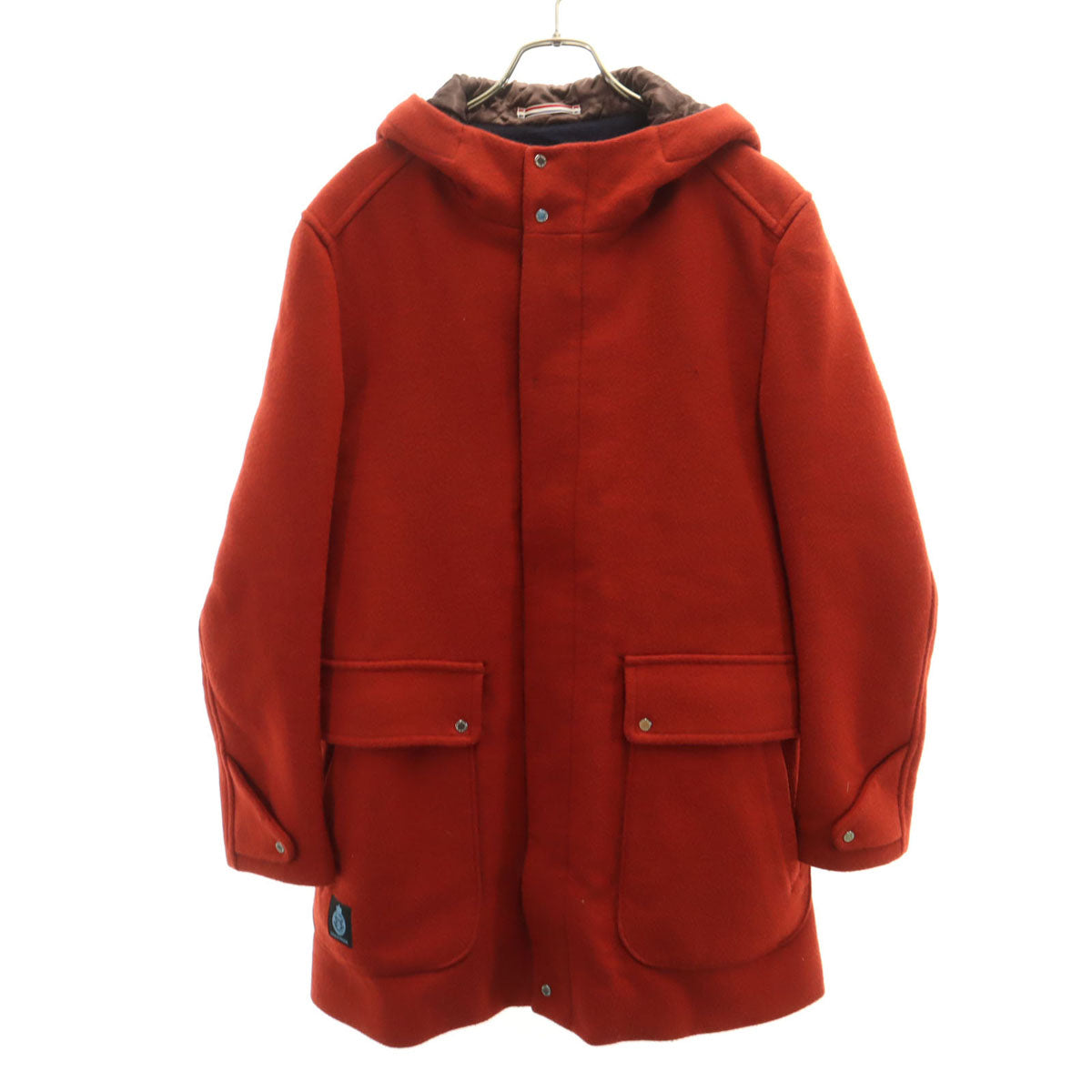 GUILD PRIME ギルドプライム フーデッド コート M レッドブラウン系 メンズ
