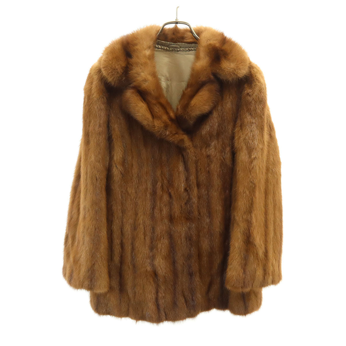 毛皮コート 9 ブラウン レディース