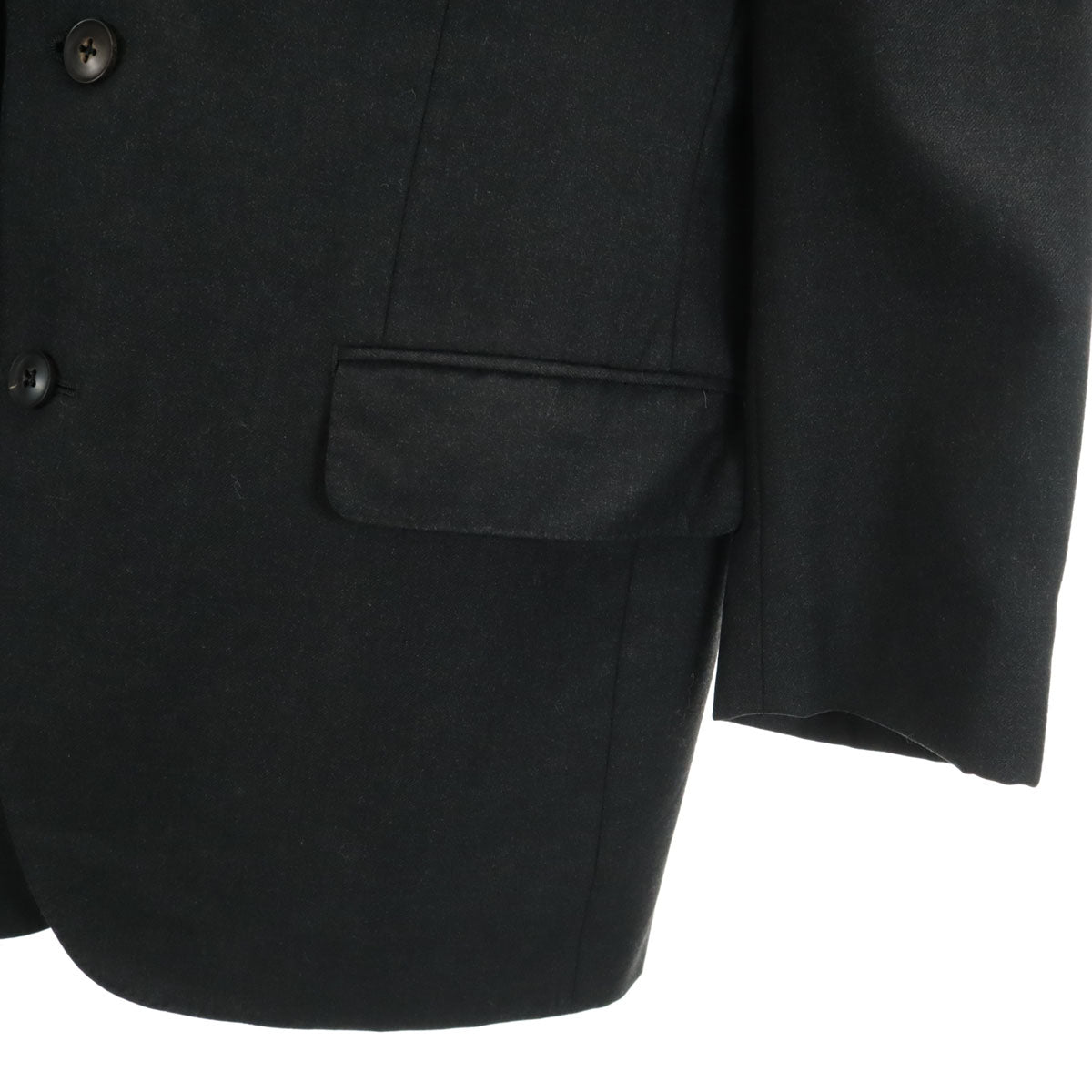 BURBERRY LONDON バーバリーロンドン 日本製 ウールブレンド パンツスーツ 上下 セットアップ AB5 チャコールグレー 三陽商会 メンズ