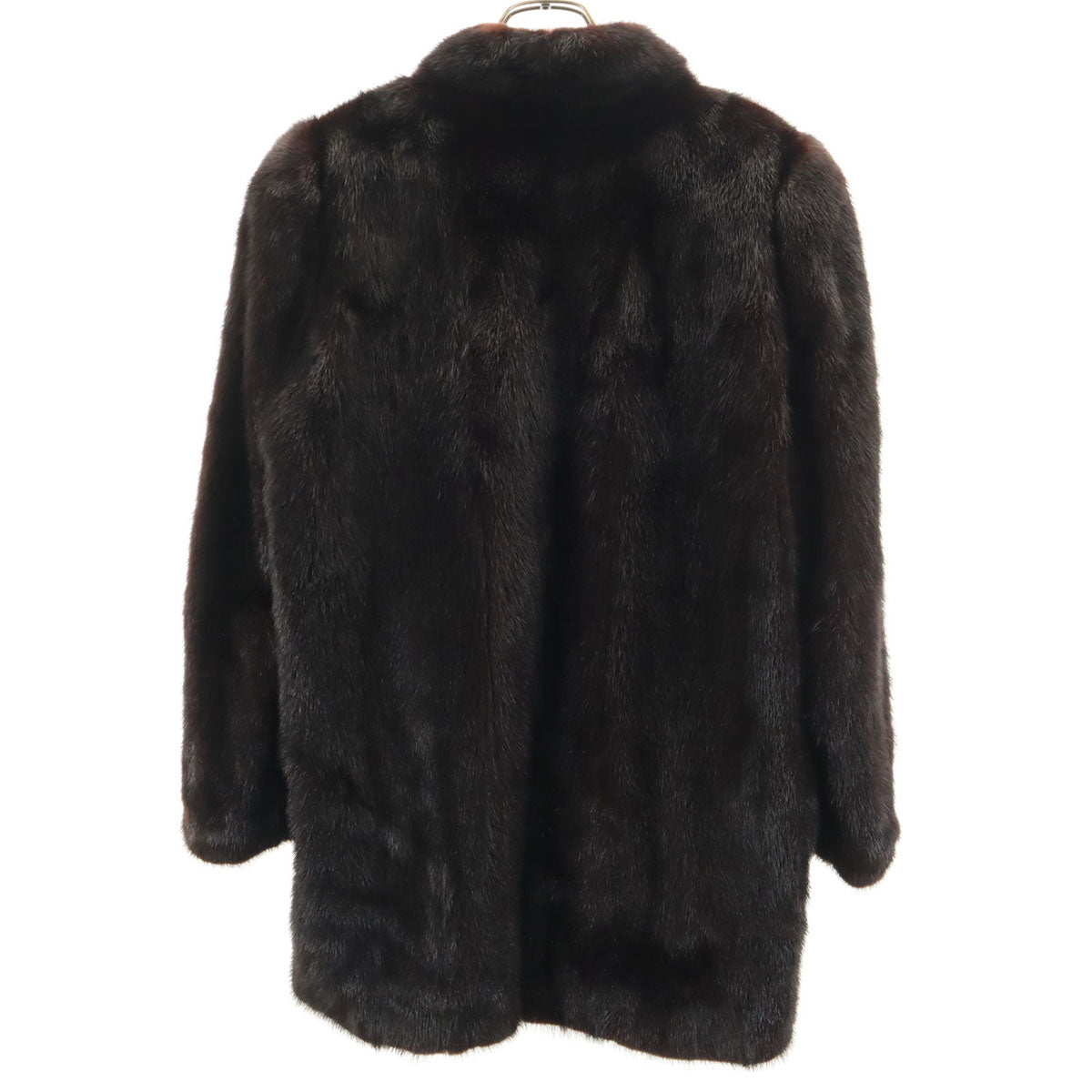 毛皮コート ダークブラウン メンズ