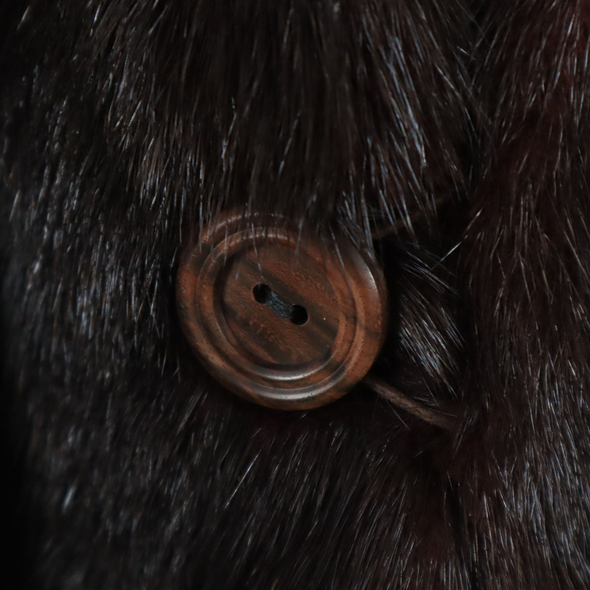 毛皮コート ダークブラウン メンズ