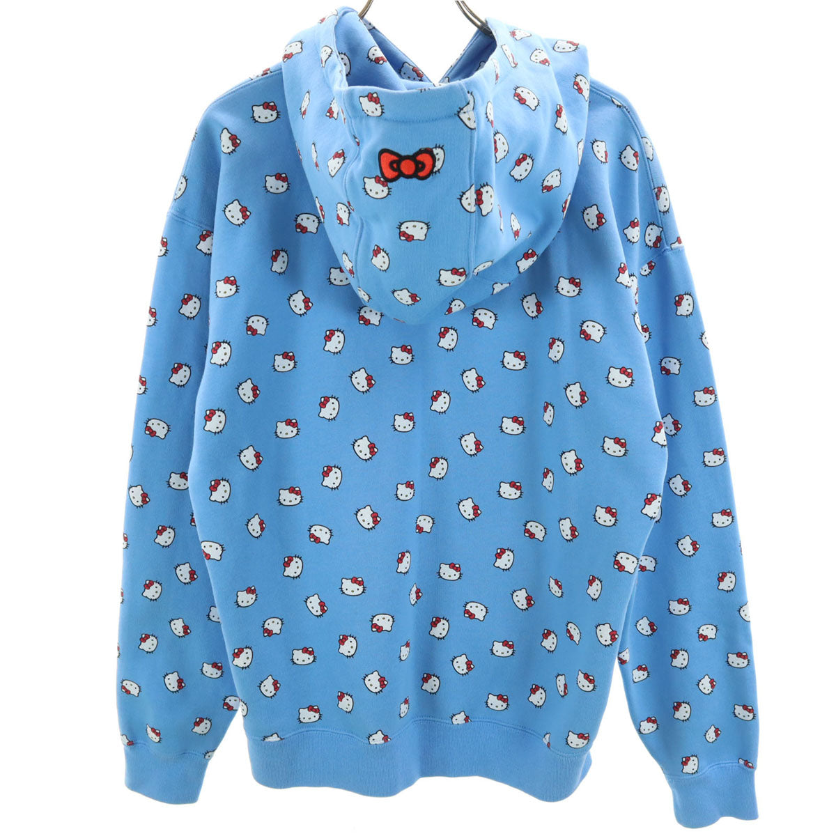 NIKE ナイキ Hello Kitty ハローキティ コラボ 長袖 スウェットパーカー M 水色 裏起毛 メンズ