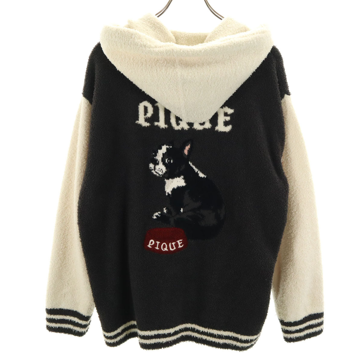 GELATO PIQUE HOMME ジェラートピケオム フレンチブルドッグ ブルゾン M チャコールブラック ルームウェア メンズ