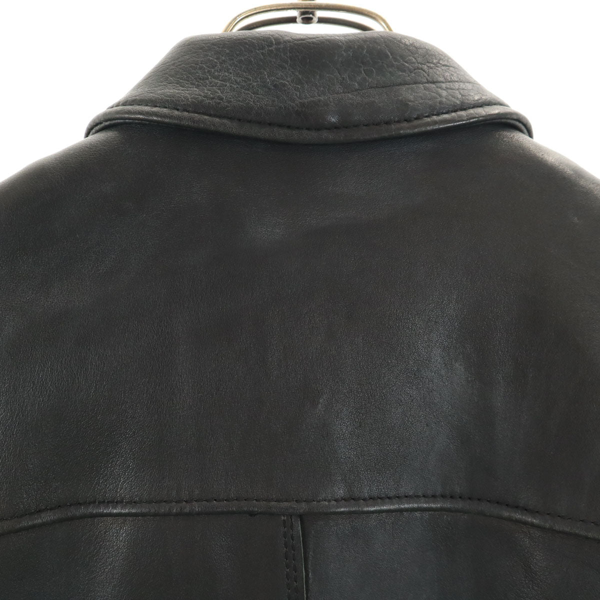 nano universe ナノユニバース 羊革 レザージャケット S ブラック サーモライト中綿 メンズ