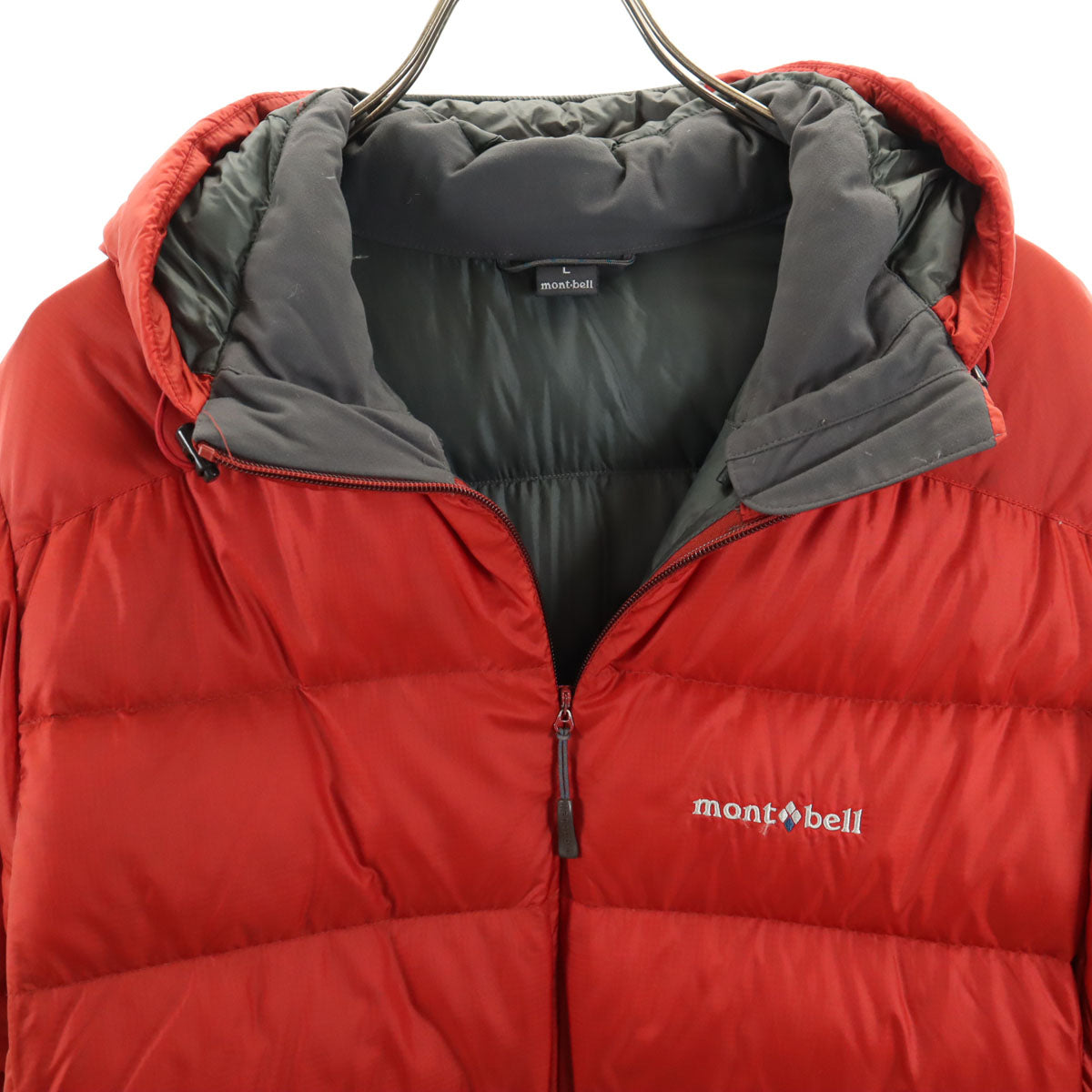 mont-bell モンベル ライトアルパイン ダウンパーカー L レッド系 アウトドア メンズ