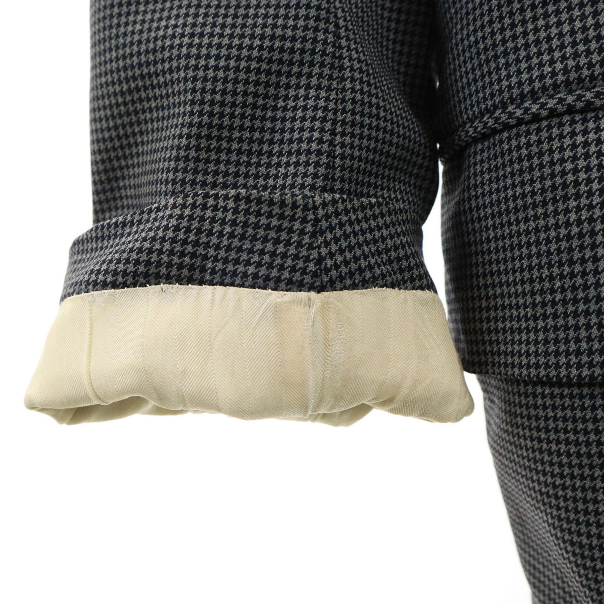 GIVENCHY GENTLEMAN ジバンシィ ジェントルマン 80s 90s オールド ハウンドトゥース柄 テーラードジャケット グレー GINZA MEN'S WEAR 千鳥格子 メンズ
