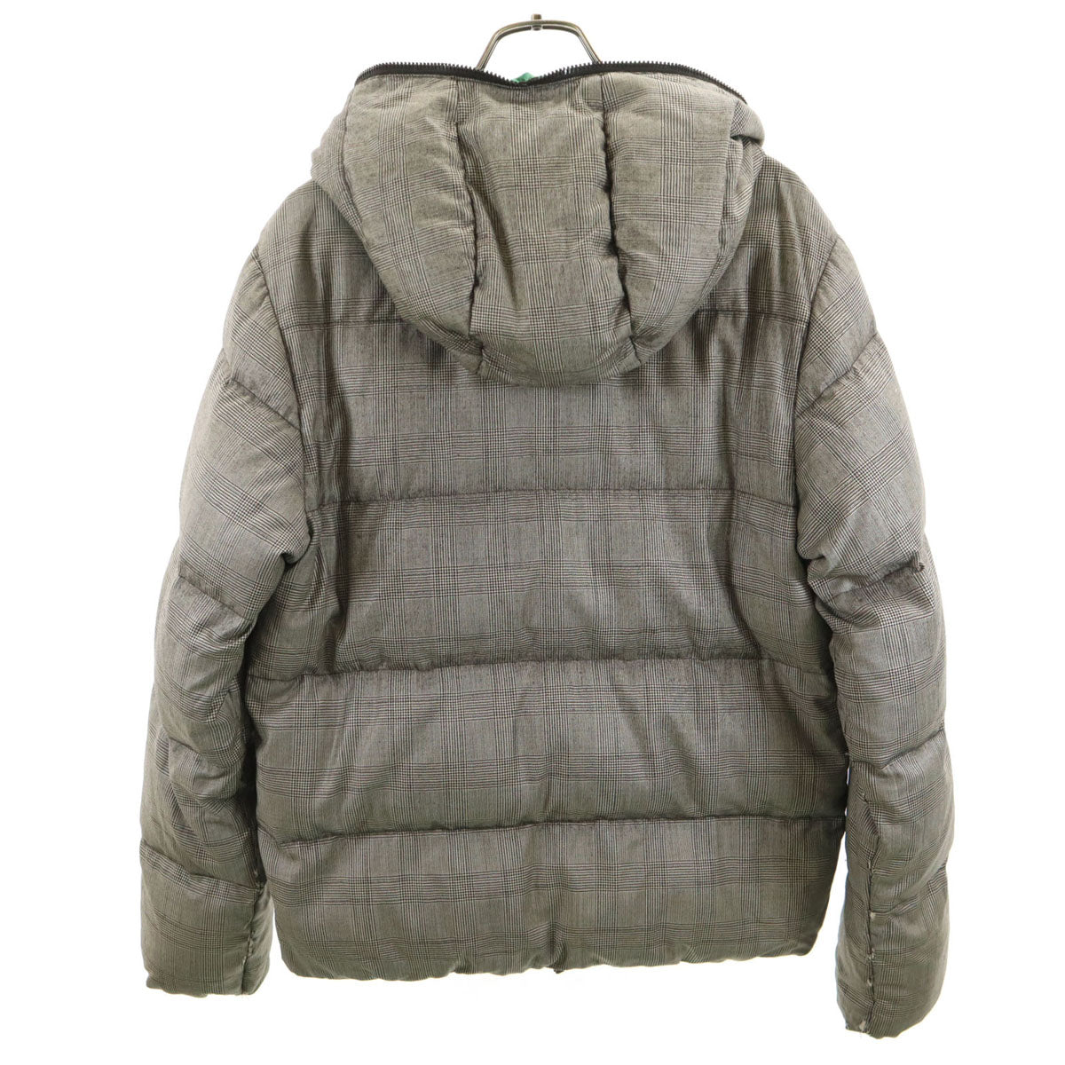 DUVETICA デュベティカ SHIPS シップス別注 ブルガリア製 グレンチェック柄 ダウンジャケット 46 グレージュ メンズ