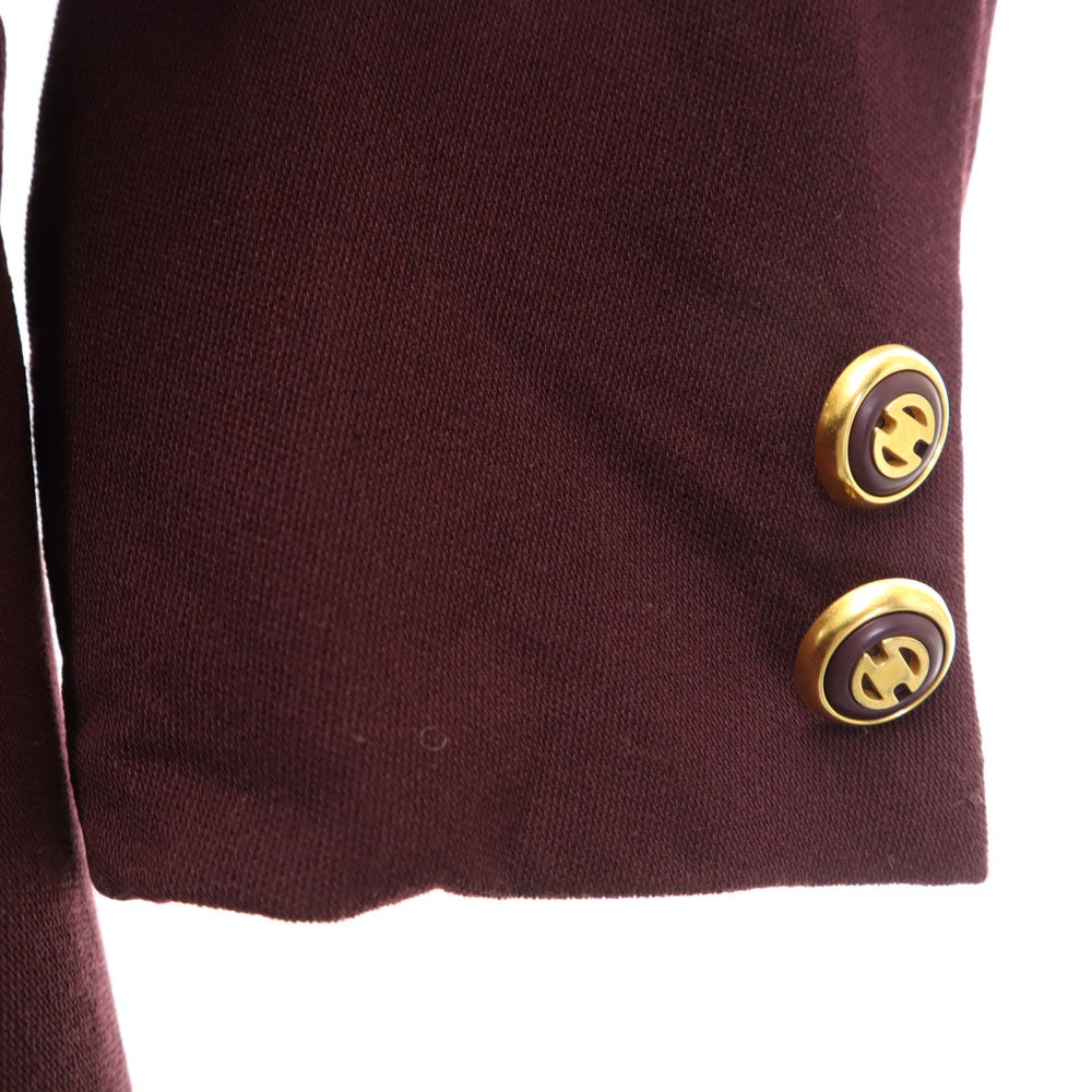 CELINE セリーヌ フランス製 3ピース ジャケット 上下 セットアップ 38 ボルドー レディース