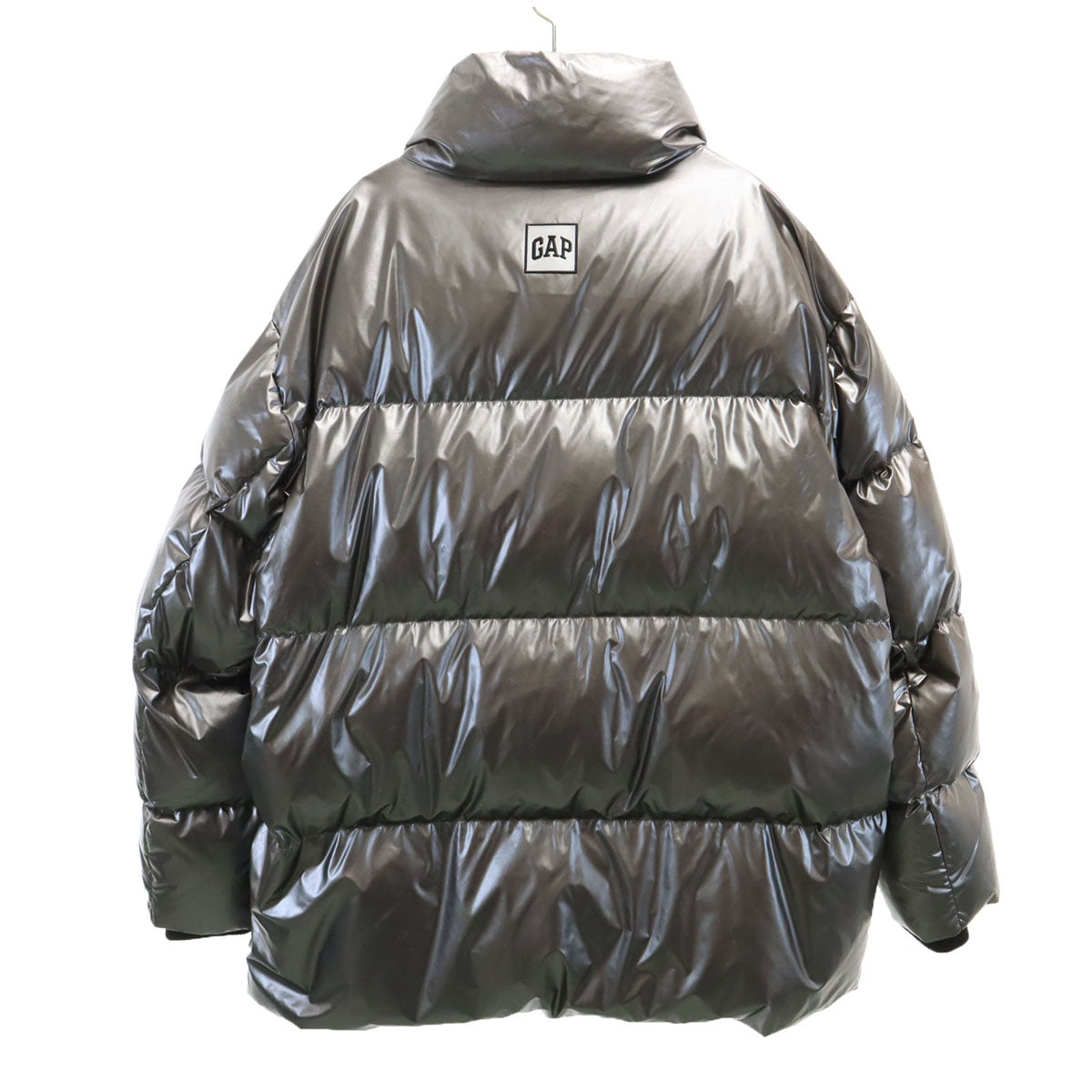 GAP ギャップ オーバーサイズ ダウンジャケット L シルバー メタリック
