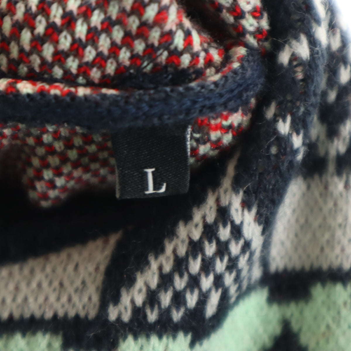 美品 DIESEL ディーゼル OH SHEEP クリスマス 長袖 セーター L ネイビー ニット サンタ メンズ