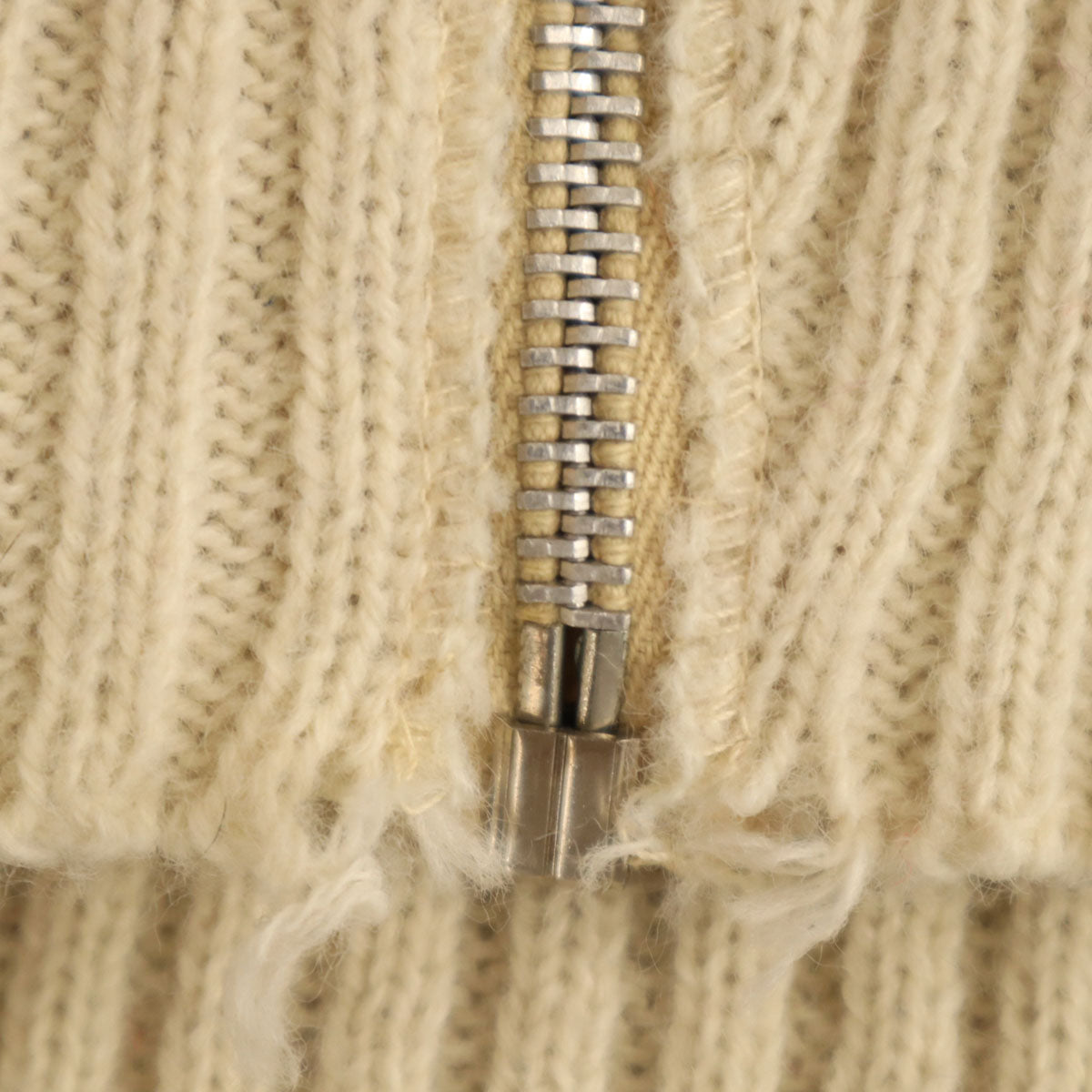 VINTAGE ヴィンテージ 70s セパポケ ノルディック柄 長袖 ジップアップ カーディガン レッド レディース