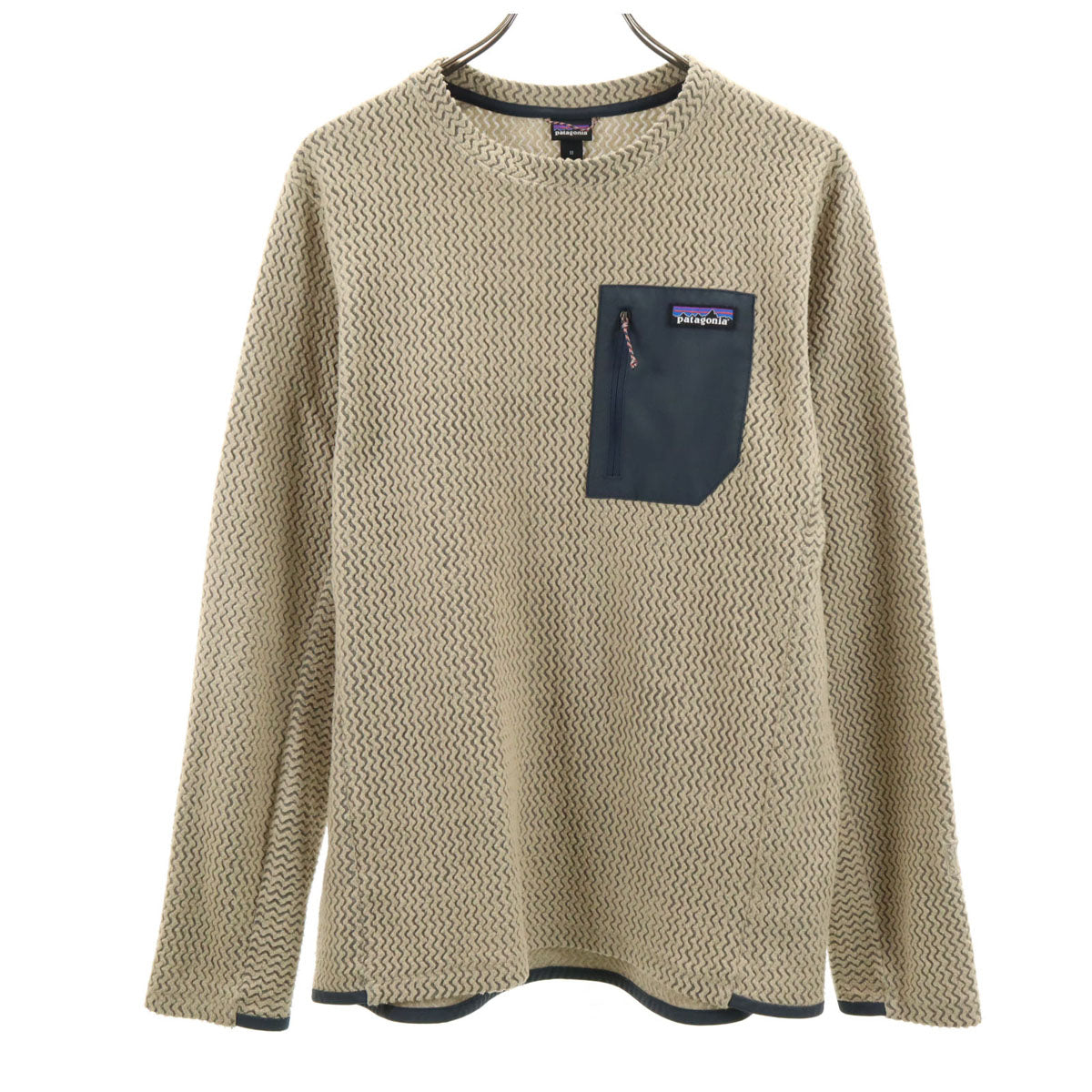 patagonia パタゴニア 長袖 フリース Tシャツ M ベージュ 40235SP23 アウトドア ロンT メンズ