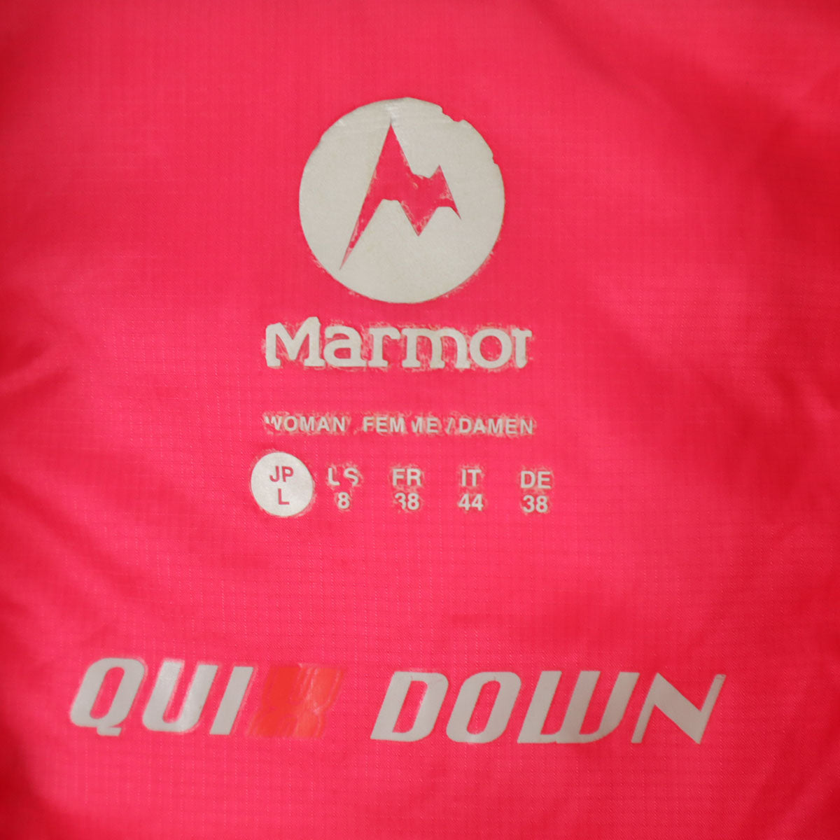 MARMOT マーモット ダウンジャケット L ピンク系 アウトドア レディース