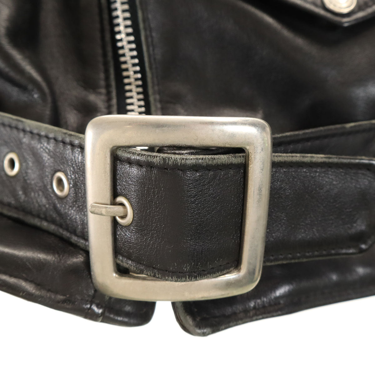 schott ショット 80s 618 ヴィンテージ USA製 IDEALジップ ダブルライダースジャケット 36 ブラック メンズ