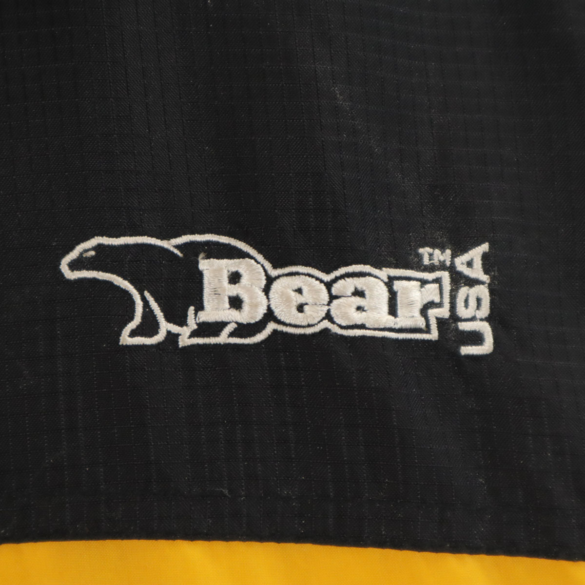 Bear ベアー リバーシブル ダウンジャケット S イエロー メンズ