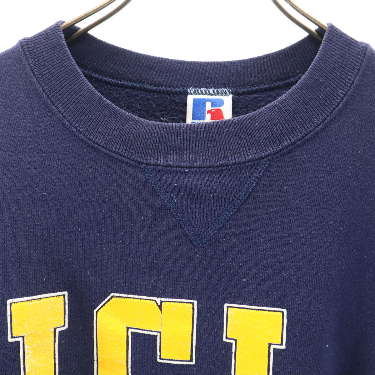 RUSSELL ATHLETIC ラッセルアスレチック 90s USA製 オールド カレッジ UCLA 長袖 スウェット トレーナー M ネイビー 裏起毛 メンズ