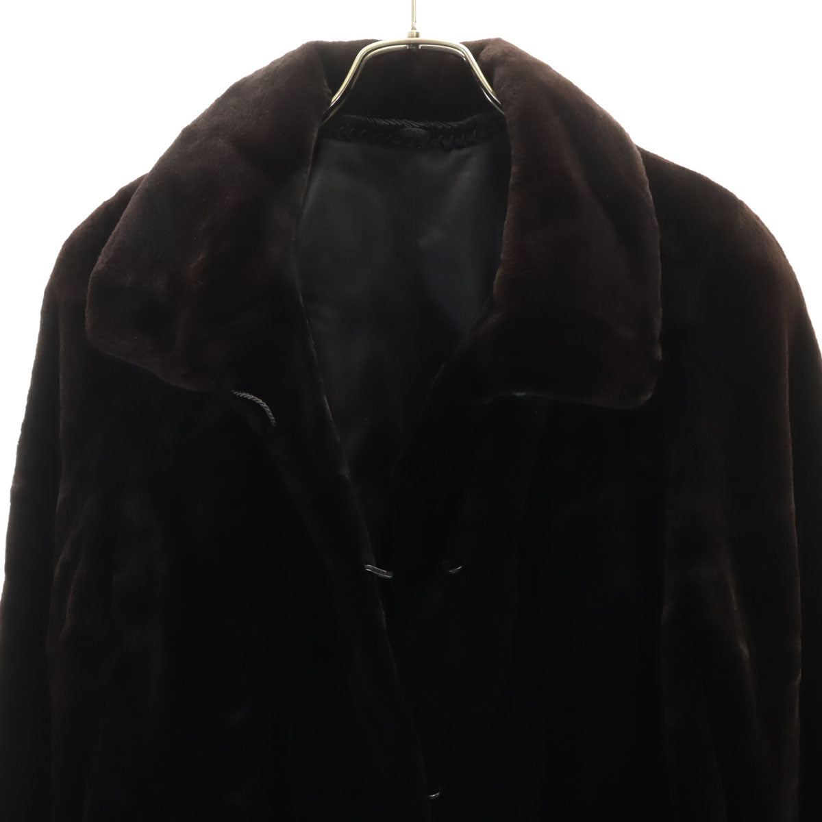 SAGA MINK サガミンク ミンク 毛皮コート F ダークブラウン レディース