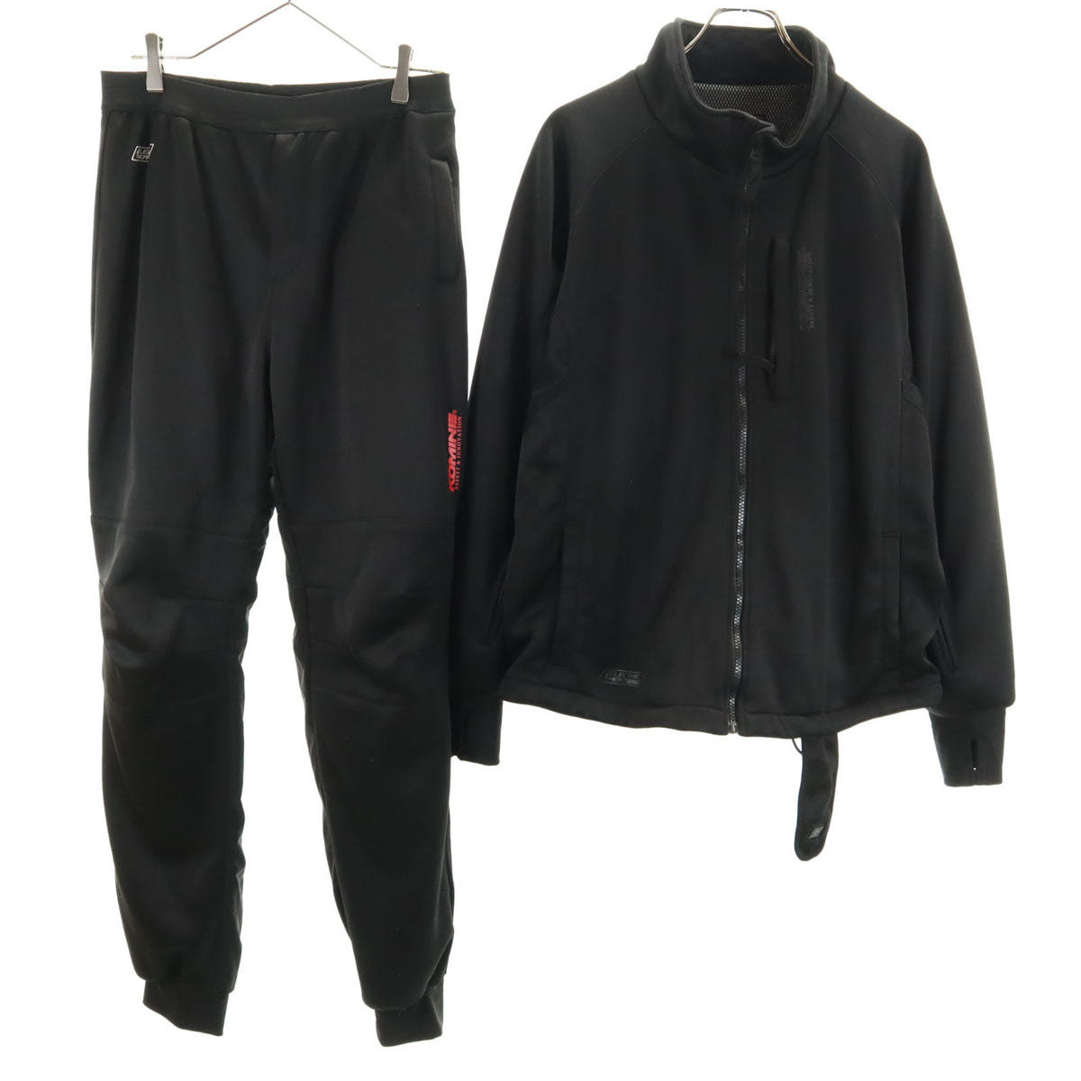 KOMINE コミネ バイク 電熱 ジャケット 上下 セットアップ ブラック メンズ