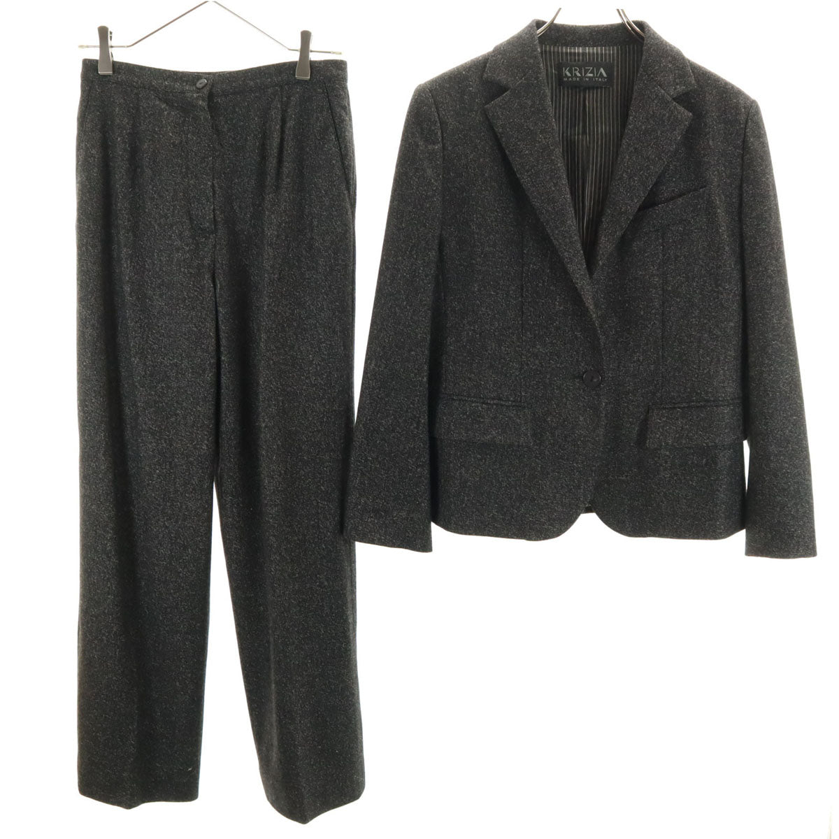 KRIZIA クリツィア イタリア製 パンツスーツ 上下 セットアップ 不明/42 グレー レディース