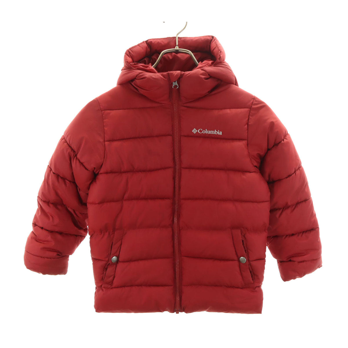 Columbia コロンビア ビッグパフ ジャケット XS 6-7 レッド系 アウトドア 中綿 キッズ