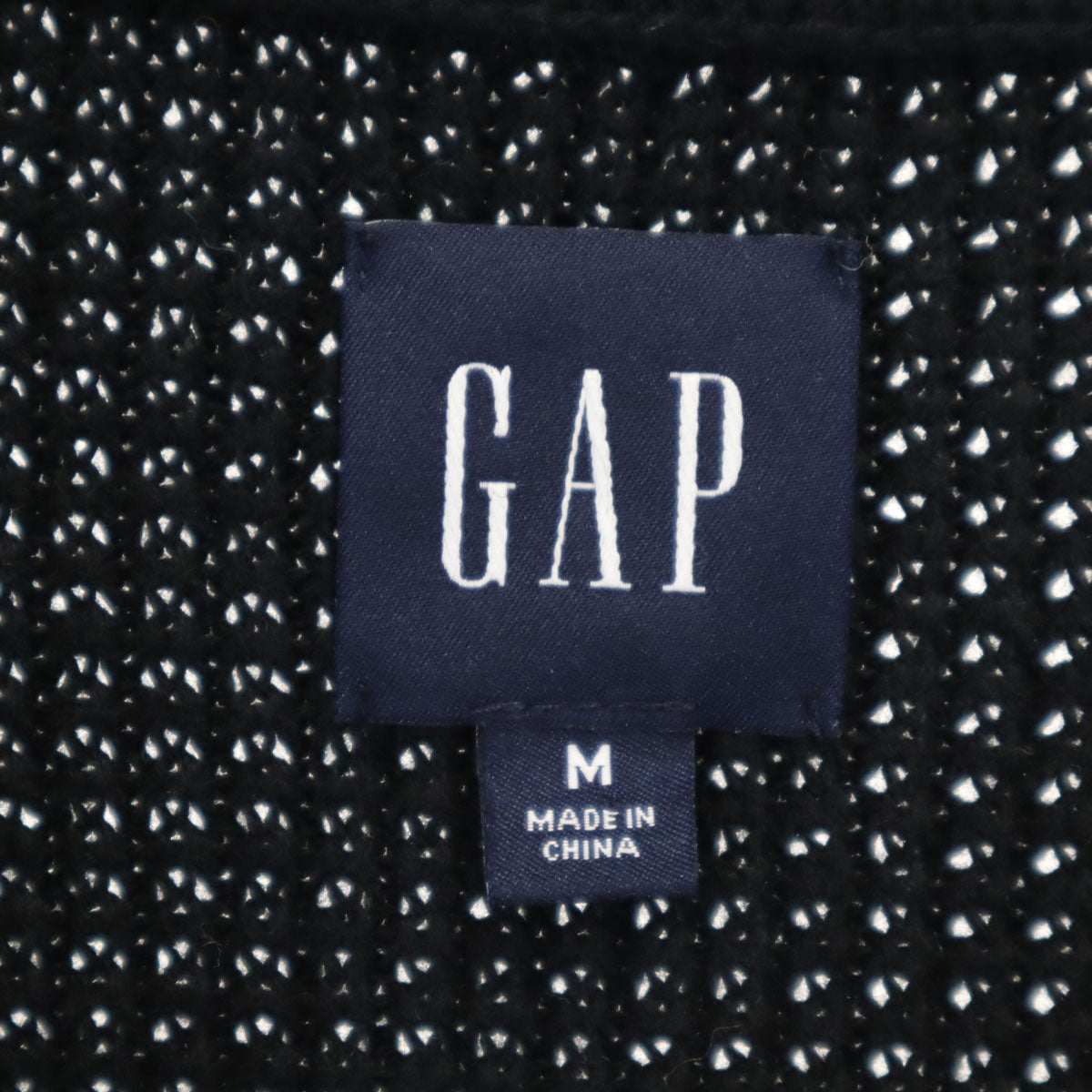 GAP ギャップ 長袖 ニット M ブラック セーター メンズ