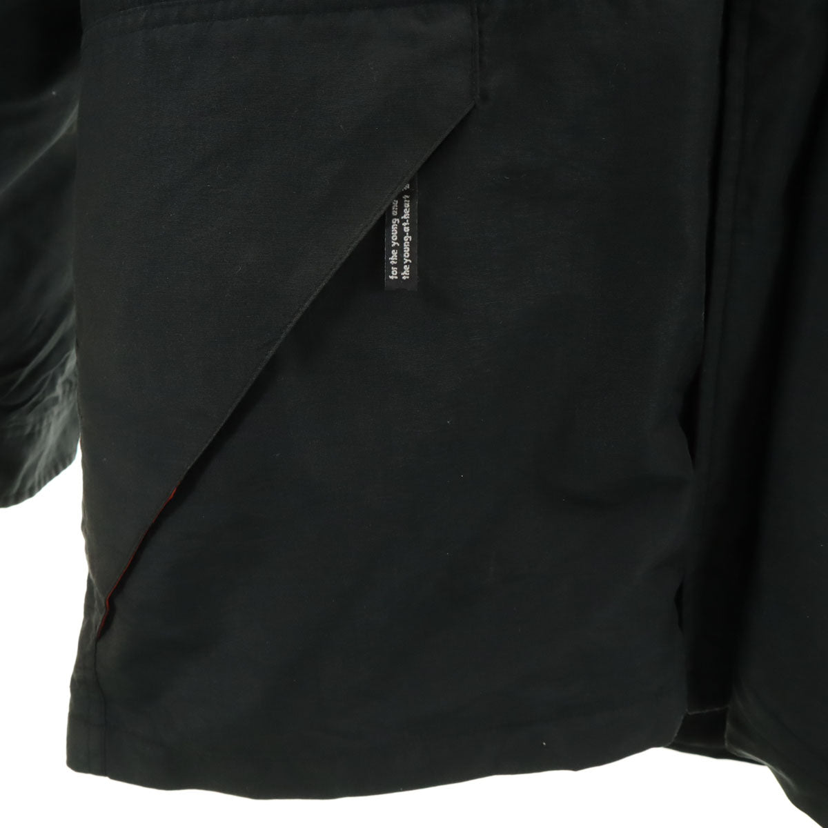 VAN JACKET ヴァンヂャケット バックロゴ フーデッド コート L ブラック ダウンライナー付き メンズ