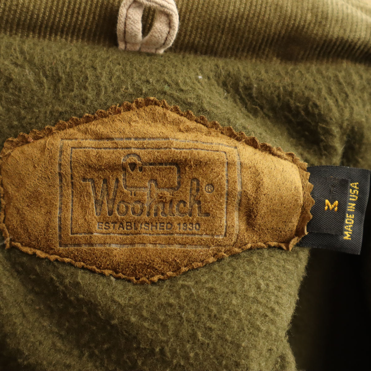 WOOLRICH ウールリッチ 90s USA製 オールド 襟コーデュロイ コート M ベージュ メンズ