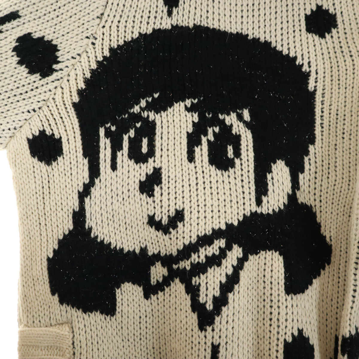 未使用 Ne-net ネネット タナカカツキ 長袖 夢いっぱい ニット 2 アイボリー レディース