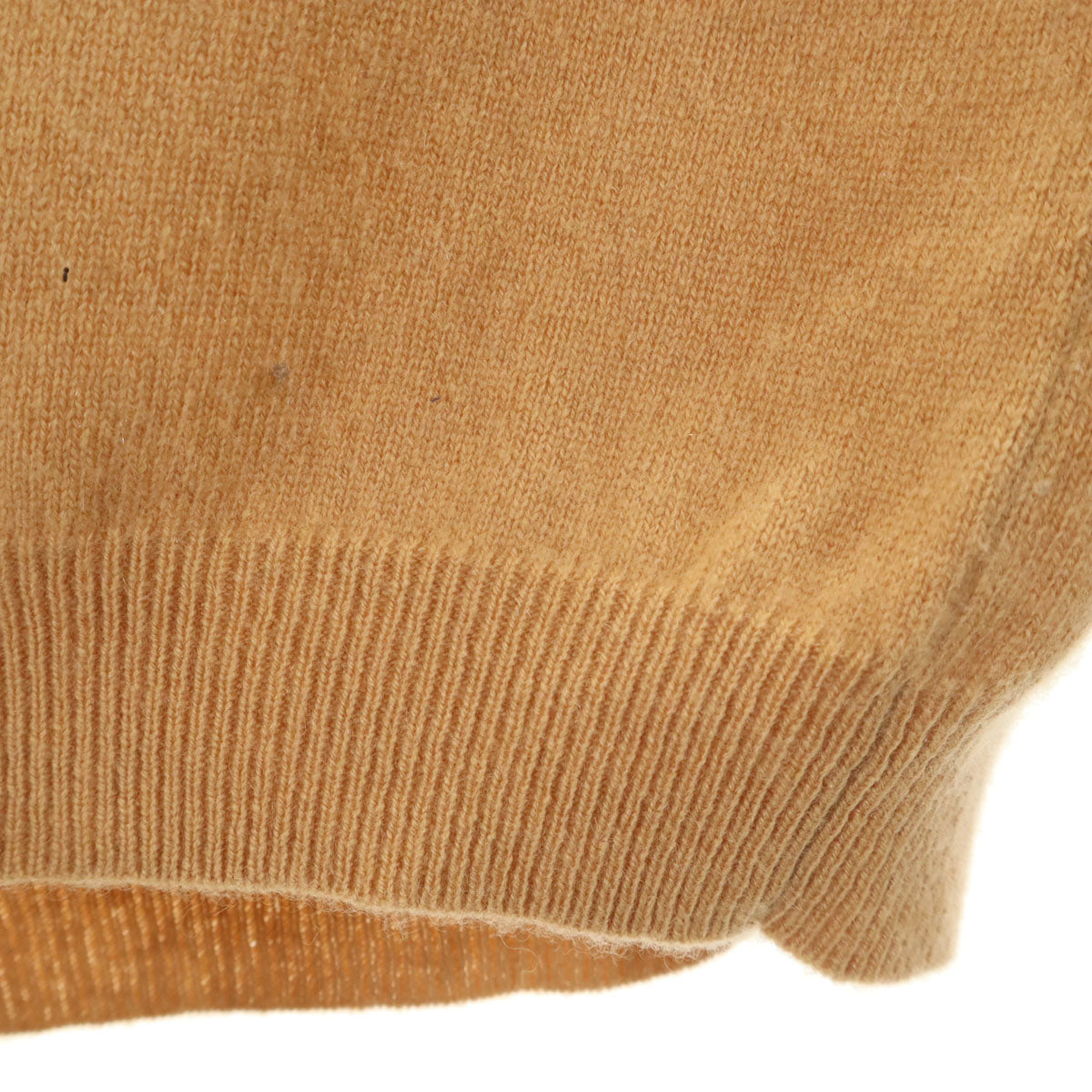 Drawer ドゥロワー カシミヤ100％ 長袖 Vネック セーター 2 ベージュ ニット レディース