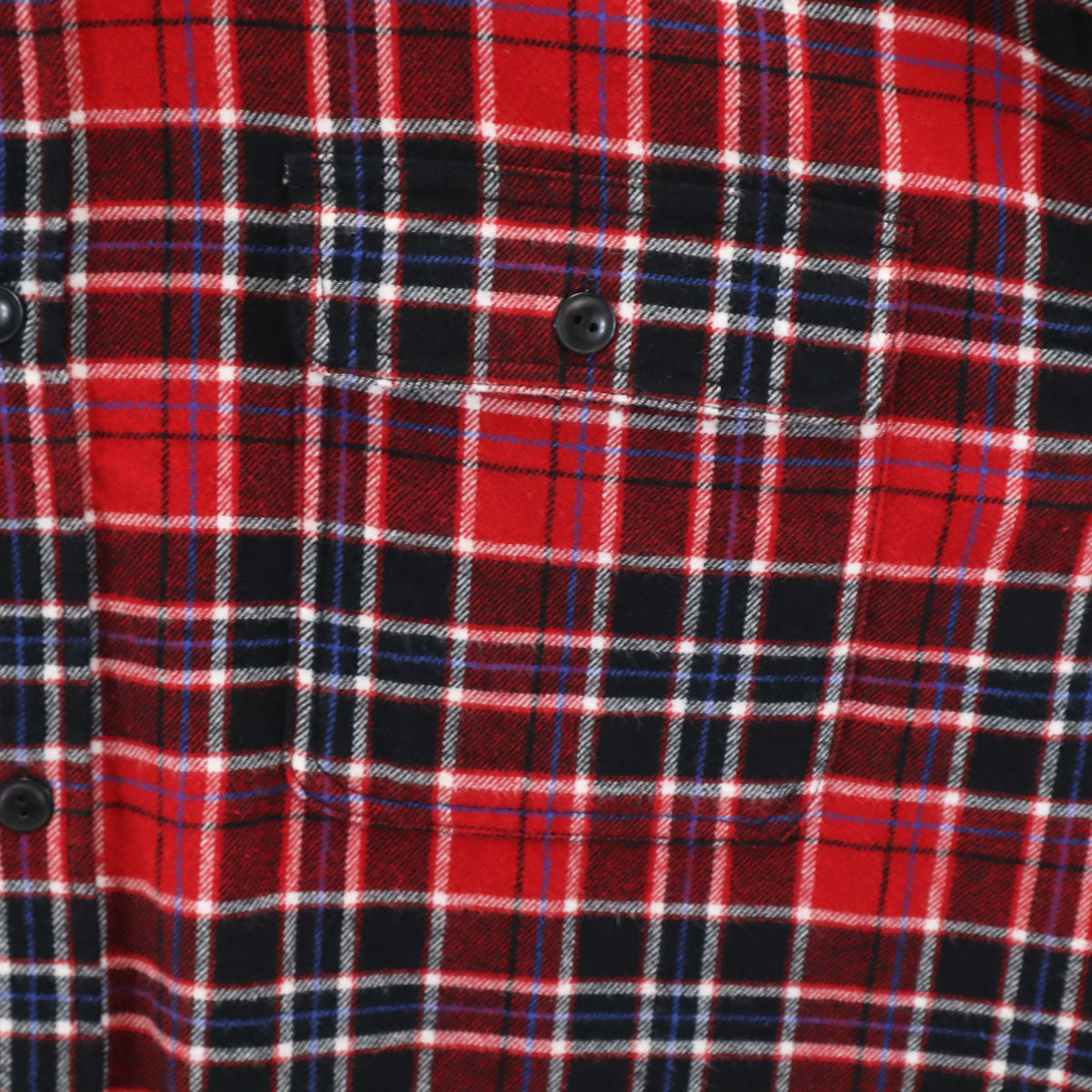 GAP ギャップ チェック柄 長袖 ビッグシルエット ネルシャツ M レッド メンズ