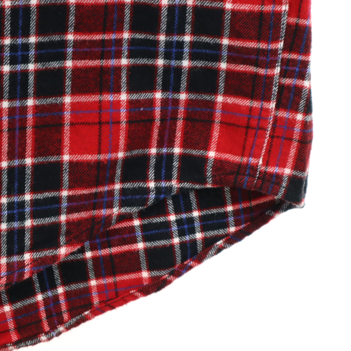 GAP ギャップ チェック柄 長袖 ビッグシルエット ネルシャツ M レッド メンズ