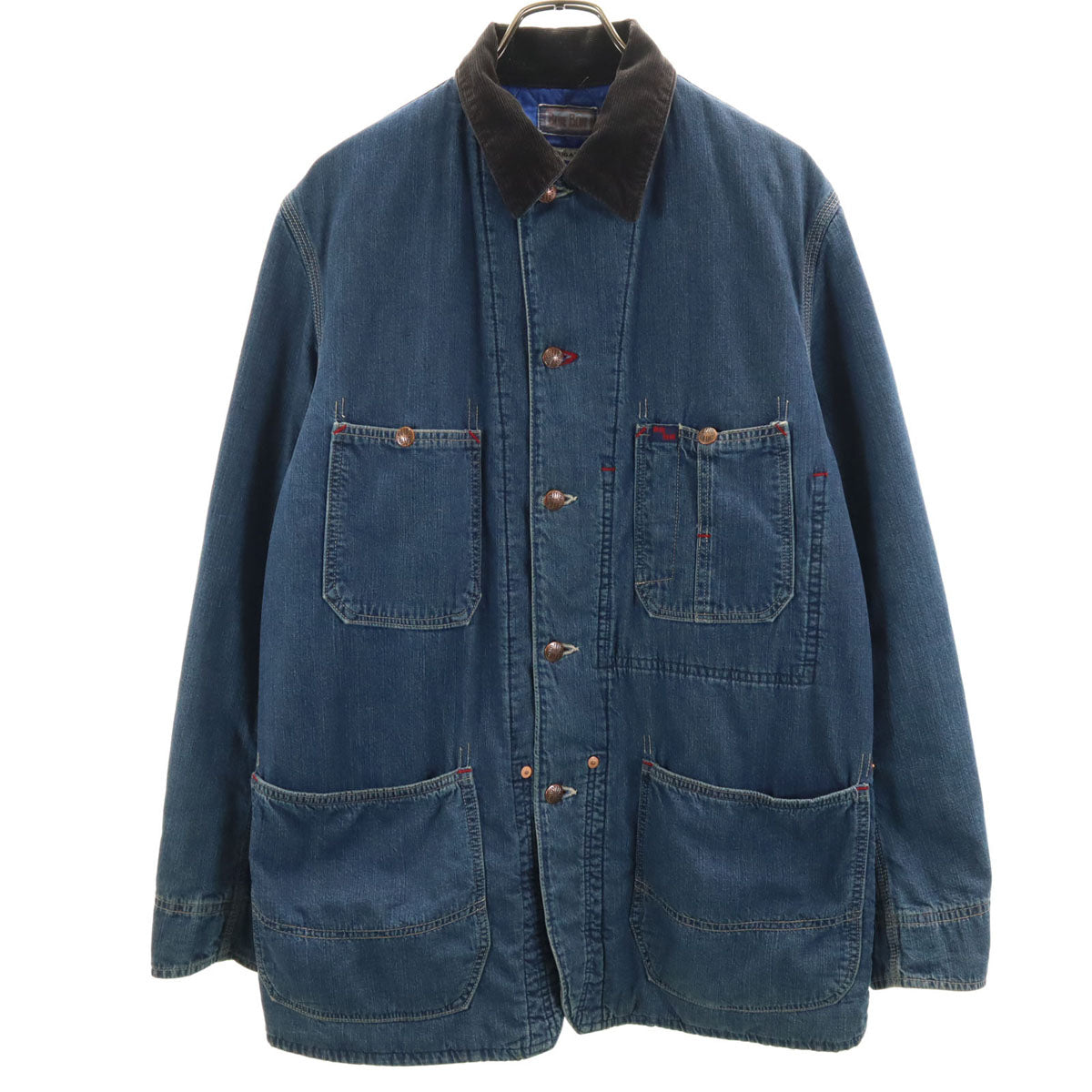 BLUE BLUE ブルーブルー 日本製 デニム カバーオール 2 ウォッシュブルー メンズ