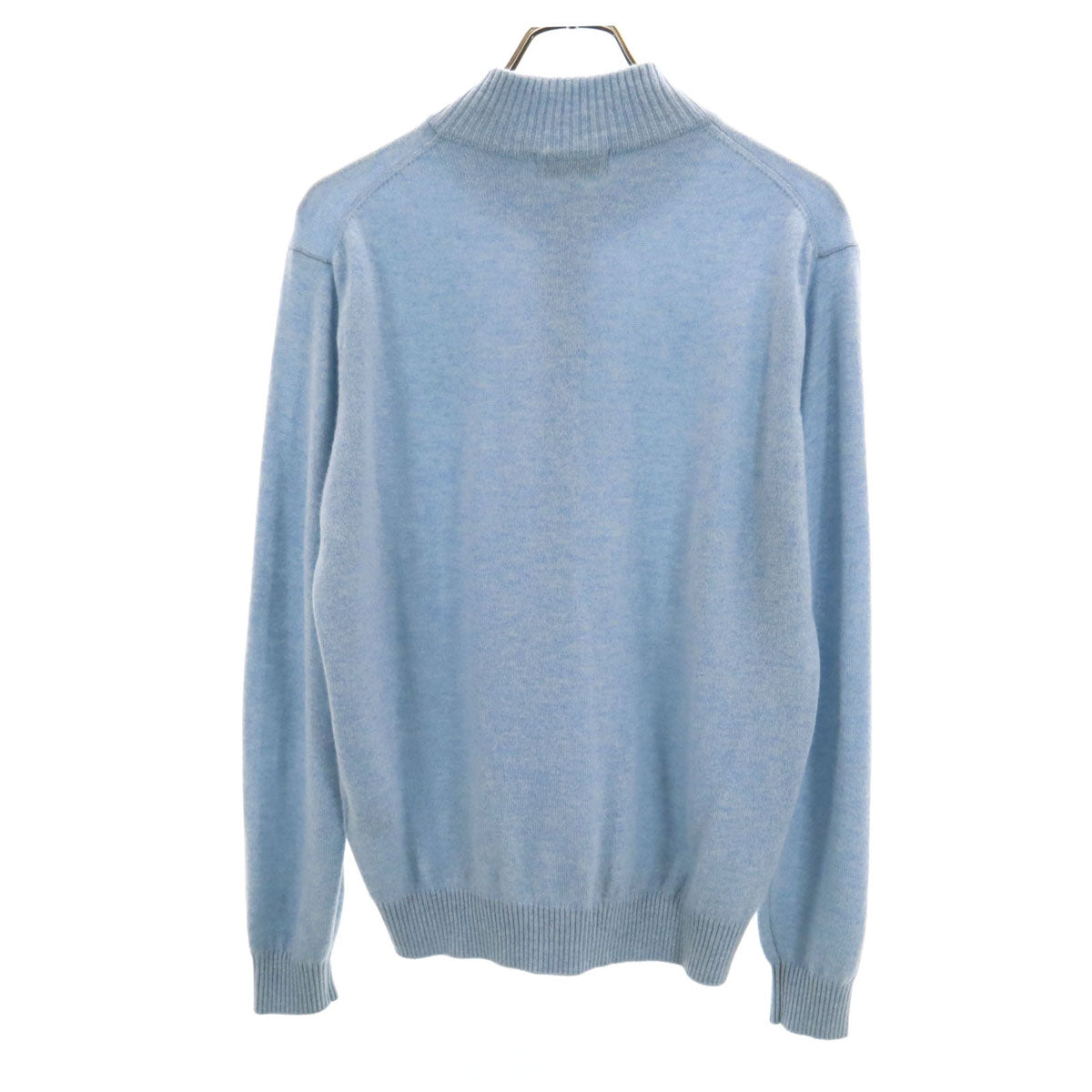 mila schon ミラショーン 日本製 カシミヤ100％ ニットジャケット 46 ブルー系 メンズ