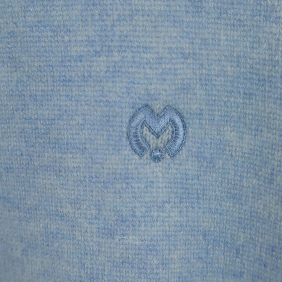 mila schon ミラショーン 日本製 カシミヤ100％ ニットジャケット 46 ブルー系 メンズ