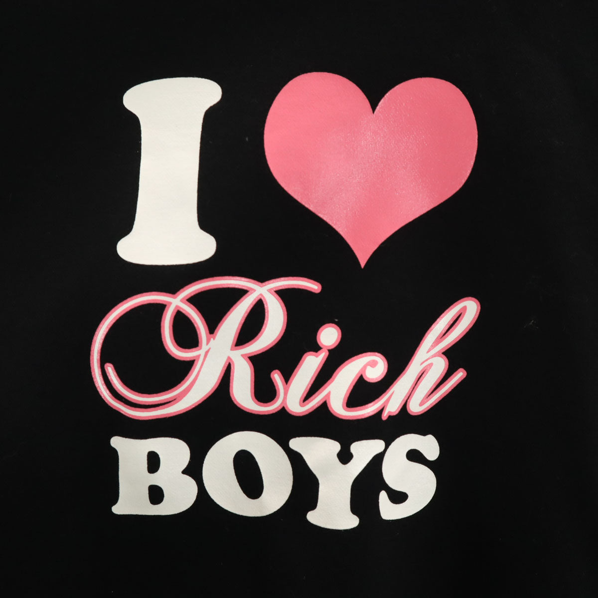 未使用 THE BLACK EYE PATCH ブラックアイパッチ RICH BOYS 長袖 ショート丈 スウェット トレーナー S ブラック レディース