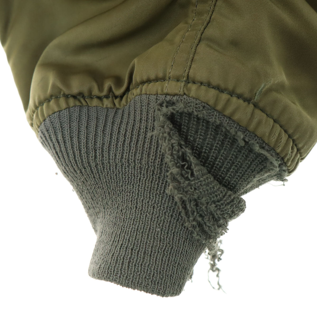 ALPHA INDUSTRIES INC アルファインダストリーズ USA製 MA-1 フライトジャケット LL オリーブ系 ミリタリー メンズ