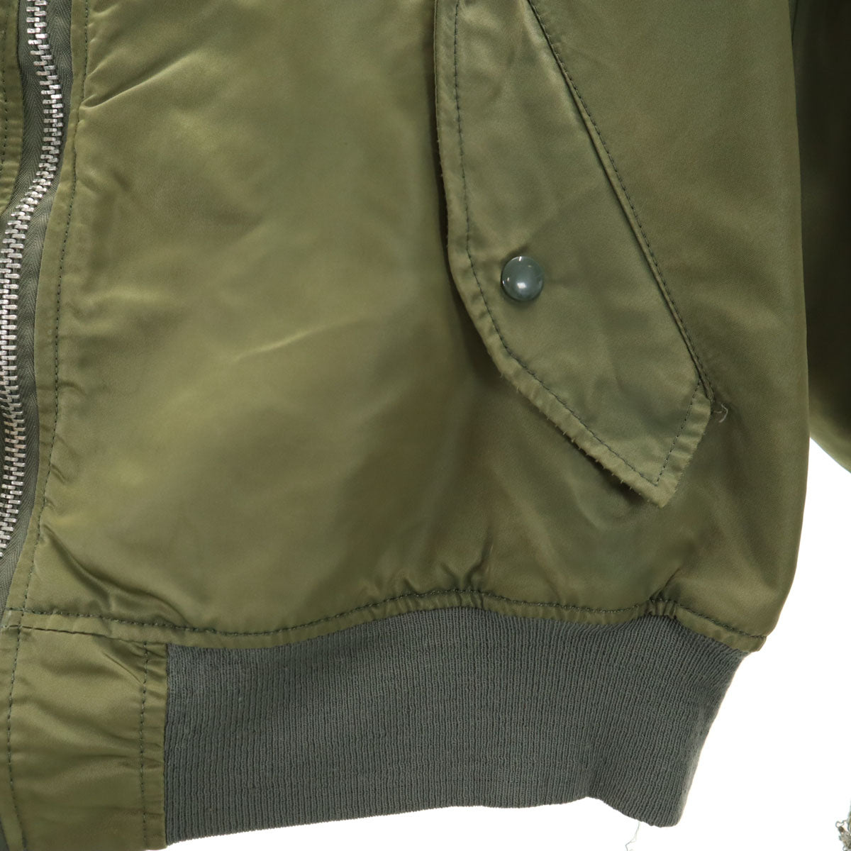 ALPHA INDUSTRIES INC アルファインダストリーズ USA製 MA-1 フライトジャケット LL オリーブ系 ミリタリー メンズ